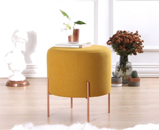 Yellowknife Sittepuff 40 cm Sennepsgul