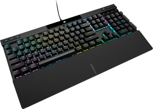 Corsair K70 RGB PRO Cherry MX SPEED Silver Gamingtastatur Nordisk Svart Corsair K70 RGB PRO Cherry MX SPEED Silver Gamingtastatur Nordisk Svart