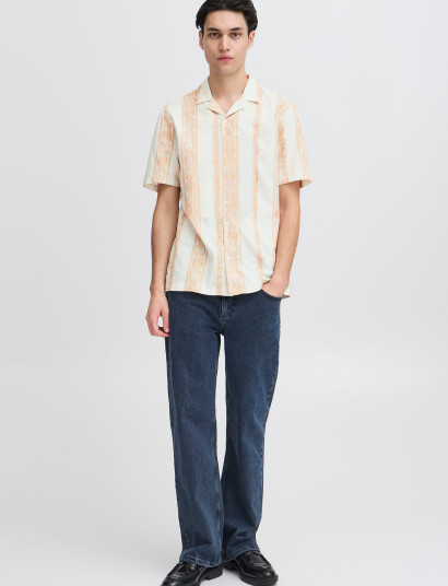 Casual Friday Cfjayden Ss Rc Inka Shirt - White - S Casual Friday Cfjayden Ss Rc Inka Shirt - White - S