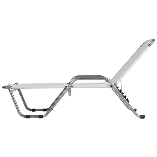 Fiam River solseng i hvitt aluminium