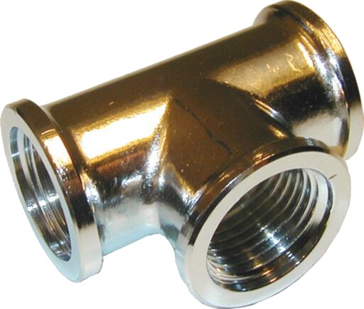 3/8" T-stykke forkrommet messing avsinkningsfri