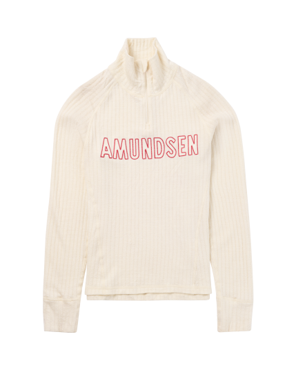 Amundsen Hero"s Hide Half Zip Dame Natural/Logo L
