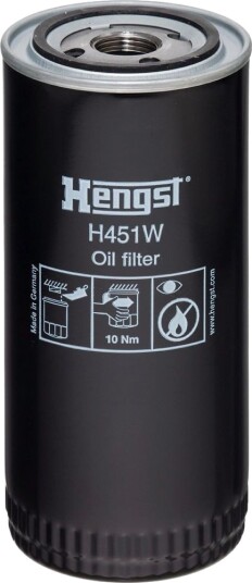 Oljefilter HENGST FILTER H451W Oljefilter HENGST FILTER H451W