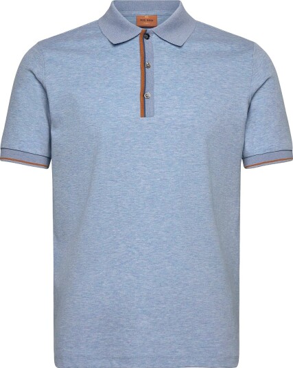 Mos Mosh Gallery Mmgharvey Polo Ss Tee   LIGHT BLUE MELANGE   M