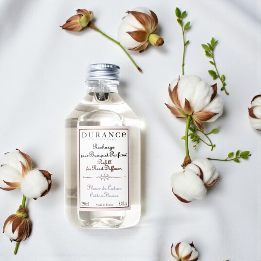 Durance Refill Reed Diffuser Cotton Flower 250ml Durance Refill Reed Diffuser Cotton Flower 250ml