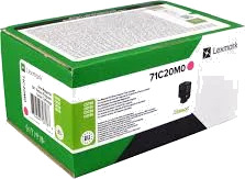 Lexmark Toner 71C20M0 Magenta (5.000 sider) Original