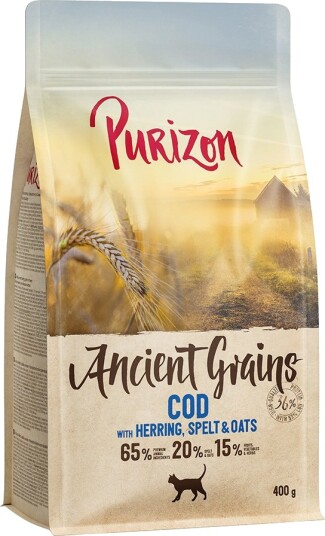 Purizon Adult Tørrfôr Torsk & Urkorn 400g