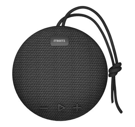 Streetz Vannbestandig BT-høyttaler med TWS og Bluetooth 5.0 - Svart