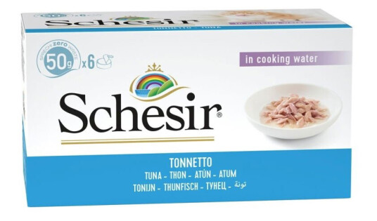 Schesir Tunfisk Våtfor Multipack 6x50g for Voksne Katter