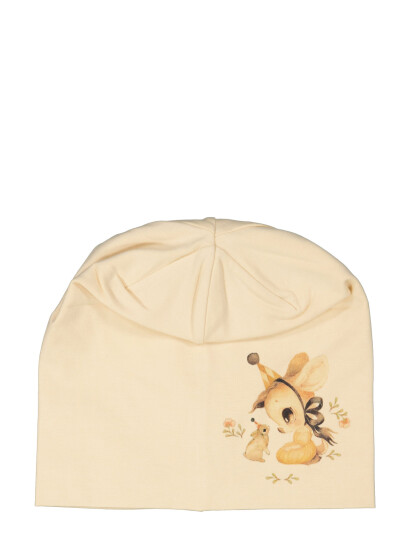 Geggamoja Geggamoja X Mrs Mighetto Bamboo Beanie - Beige - 38-40 Geggamoja Geggamoja X Mrs Mighetto Bamboo Beanie - Beige - 38-40