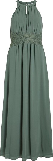 Vila Maxikjole viMilina Halterneck Maxi Dress Grønn