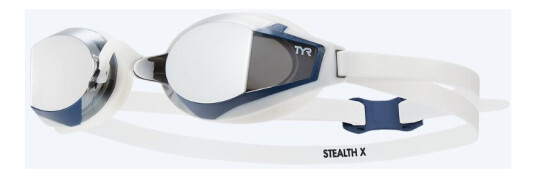 TYR svømmebriller Stealth X Mirrored Hvit/sølv TYR svømmebriller Stealth X Mirrored Hvit/sølv