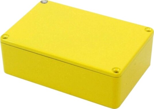 Hammond Electronics 1590B3YL 116 × 77 × 38 mm Støpt Aluminium Gul Kabinett