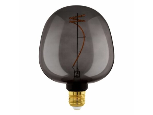 Eglo E27 Led G125 Sort Dekorationspære Med Spiral Og Varmt Hvidt Lys Eglo E27 Led G125 Sort Dekorationspære Med Spiral Og Varmt Hvidt Lys