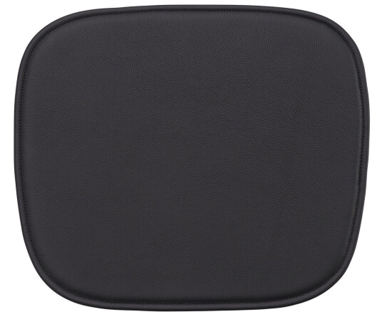 Muuto Fiber Chair Seat Pad Easy Leather Black