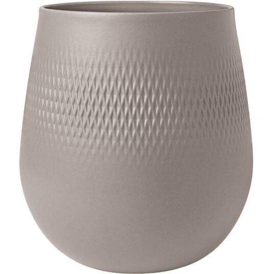 Villeroy & Boch Collier Carre vase 23 cm taupe Villeroy & Boch Collier Carre vase 23 cm taupe