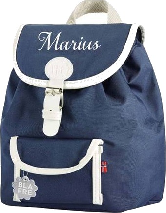 Blafre Barnesekk 6 Liter Med Navn, Marineblå Blafre Barnesekk 6 Liter Med Navn, Marineblå