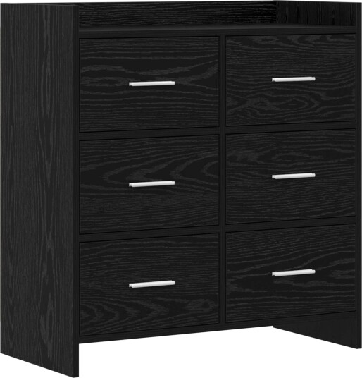  Serviesskap Svart eik 75 x 33 x 80 cm Konstruert tre
