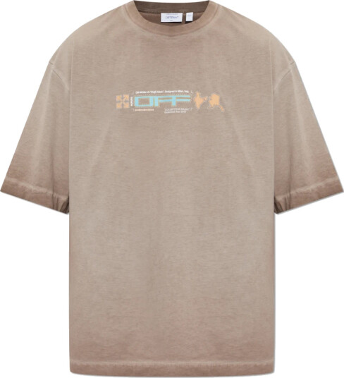 Off White Herre Topper Brun S,