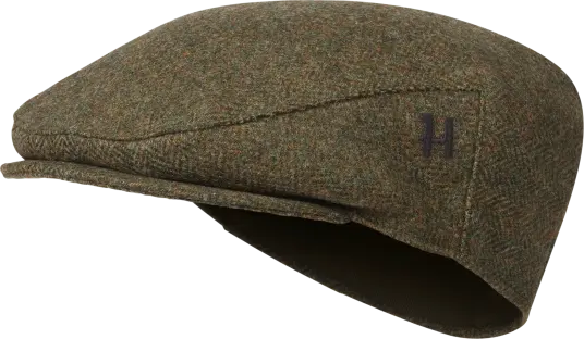 Härkila Kenmore Cl. Flat Cap Herre Forest green/Herringbone 60 60