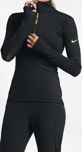 Nike  Training Zip Sweater Girl black S 8 9 år