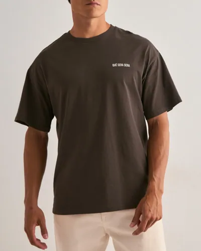 Que Sera Sera Tischi T shirt Oversized t shirts Brun