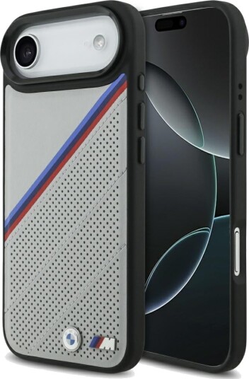 BMW M Tricolor MagSafe Etui til iPhone 17 Air - Grå