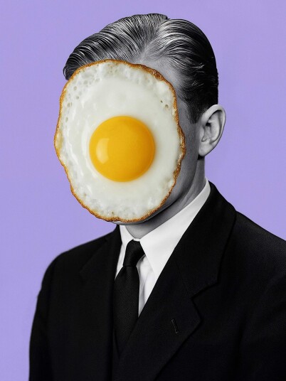 Plakat Surrealistisk Eggeansikt