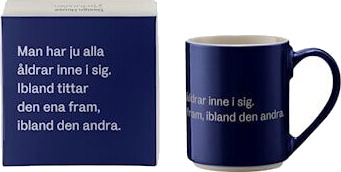 Design House Stockholm Astrid Lindgren Kopp 23 35 cl Stengods Blå Design House Stockholm Astrid Lindgren Kopp 23 35 cl Stengods Blå