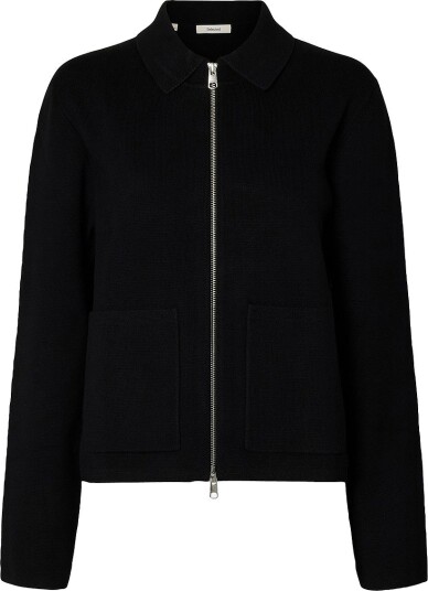 Selected Women - Kardigan Slwmika Ls Knit Cardigan - Svart