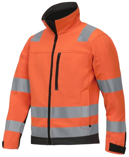 Snickers Workwear 1230 AllroundWork Varsel Softshelljakke Oransje EN ISO 20471 Snickers Workwear 1230 AllroundWork Varsel Softshelljakke Oransje EN ISO 20471