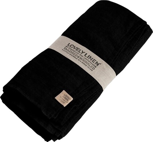 Lovely Linen Duk Lovely i vasket lin Svart Lovely Linen Duk Lovely i vasket lin Svart
