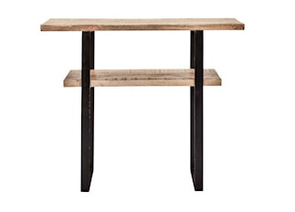Woda Konsoll 75 x 90 cm Natur/Svart