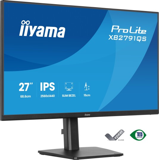 Iiyama ProLite XB2791QS 27" QHD IPS Skjerm 75Hz Svart