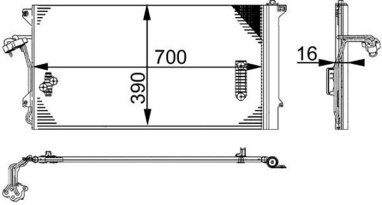 Kondensator MAHLE ORIGINAL AC 659 000S