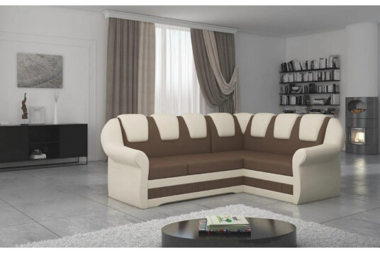Fica Hjørnesovesofa Brun/Rosa