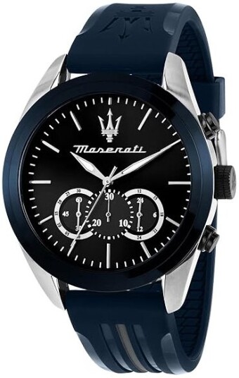 Maserati Herreklokke R8871612046 Traguardo Blå/Gummi Ø45 mm Maserati Herreklokke R8871612046 Traguardo Blå/Gummi Ø45 mm