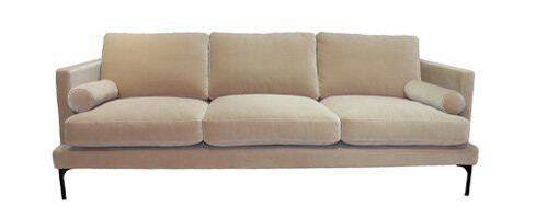 Bonham sofa 3-seter ivory/svart