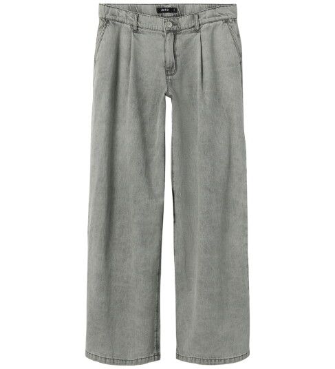 Lmtd Jeans Bred NlfBea Medium+ Grey Denim 13 år 158 Jeans Grå