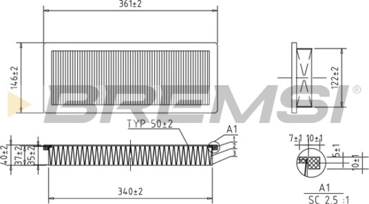 Luftfilter BREMSI FA1347