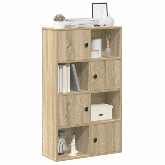 Bokhylle sonoma eik 60x24x101,5 cm konstruert tre