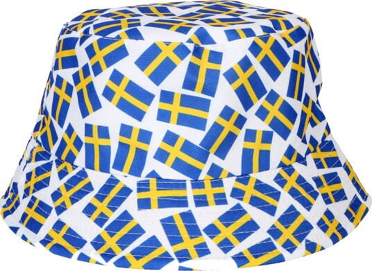 Hisab Joker Solhatt med svenske flagg One size 72515