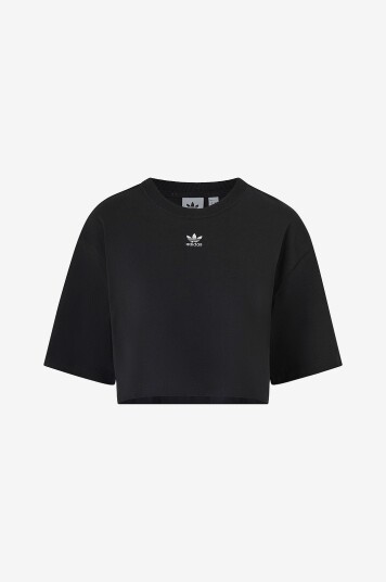 Adidas Originals T skjorte Ess Crop Tee Svart