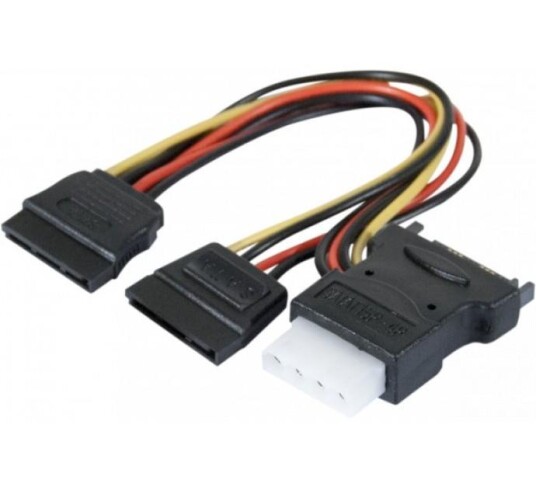 EXC SATA til 2x SATA + Molex Strøm Kabel
