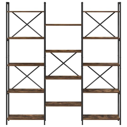 Bokhylle Røkt eik 156 x 25 x 167.5 cm Konstruert tre