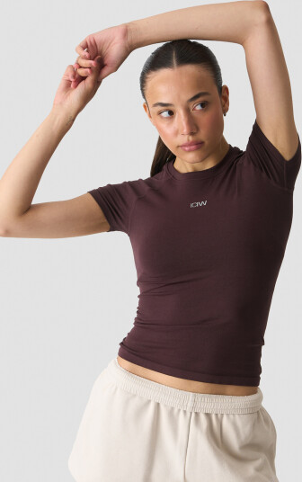 ICIW Smooth Seamless Tee Brun M