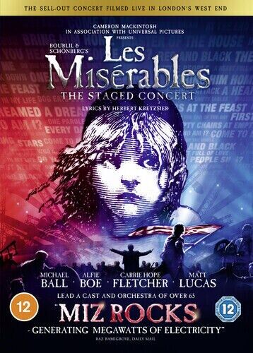 Les Misérables: The Staged Concert DVD 2020 Nick Morris cert 12 Brand New