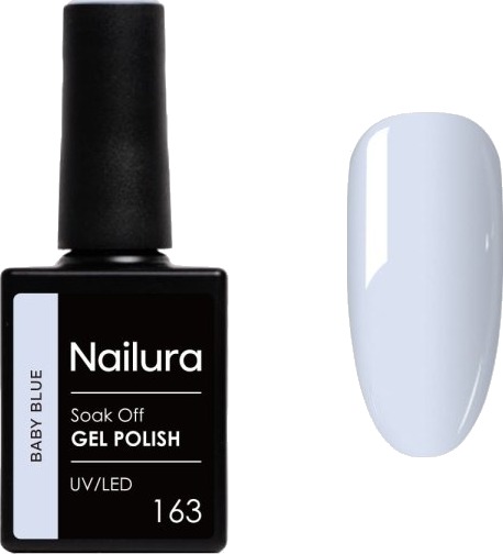 Nailura Gelpolish 163 â Baby Blue â 10 ml Nailura Gelpolish 163 â Baby Blue â 10 ml