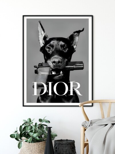 Plakat – Mote på den Ville Siden / DIOR Plakat – Mote på den Ville Siden / DIOR