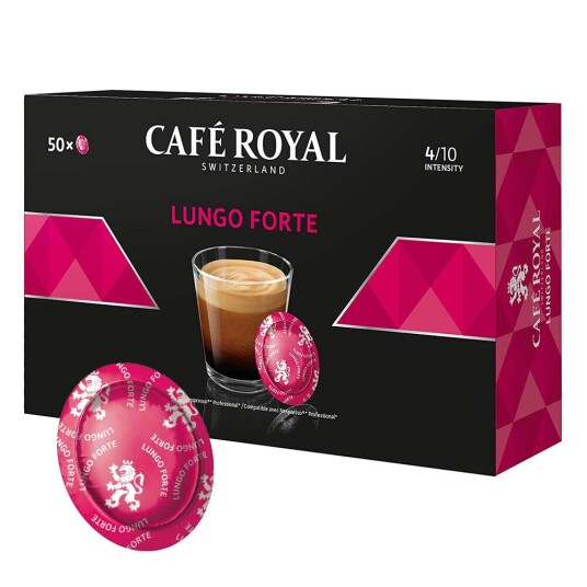 Nespresso Café Royal Lungo Forte til Nespresso Pro. 50 kapsler Nespresso Café Royal Lungo Forte til Nespresso Pro. 50 kapsler